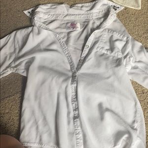 White justice button up